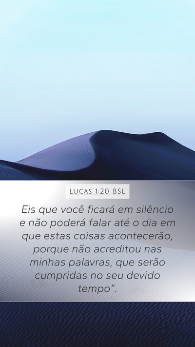 Lucas 1:20 BSL Bible Verse Image