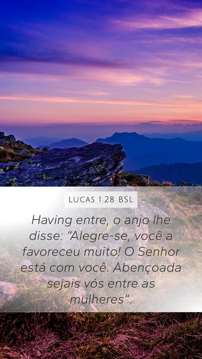 Lucas 1:28 BSL Bible Verse Image