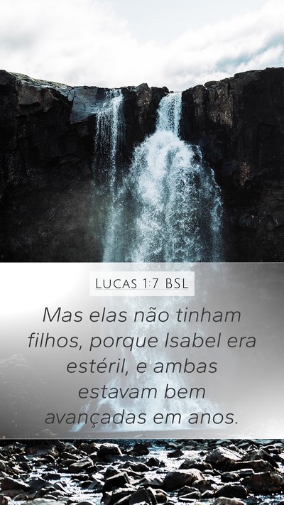 Lucas 1:7 BSL Bible Verse Image