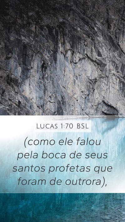 Lucas 1:70 BSL Bible Verse Image