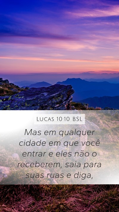 Lucas 10:10 BSL Bible Verse Image