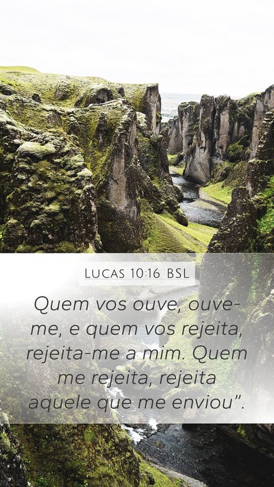 Lucas 10:16 BSL Bible Verse Image