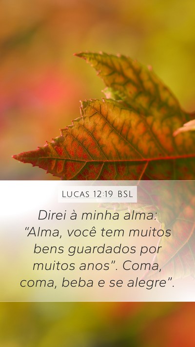 Lucas 12:19 BSL Bible Verse Image