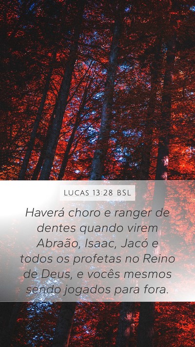 Lucas 13:28 BSL Bible Verse Image