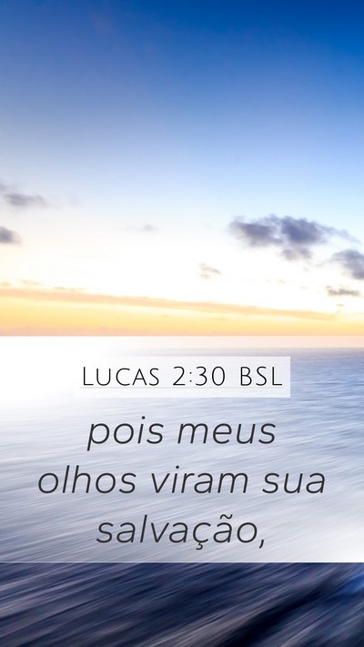 Lucas 2:30 BSL Bible Verse Image