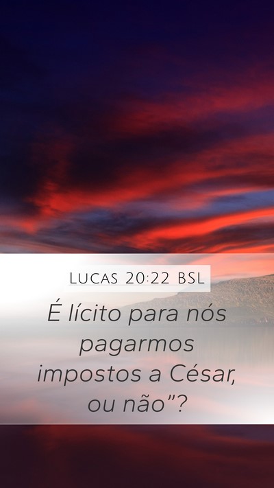 Lucas 20:22 BSL Bible Verse Image