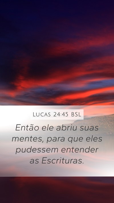 Lucas 24:45 BSL Bible Verse Image