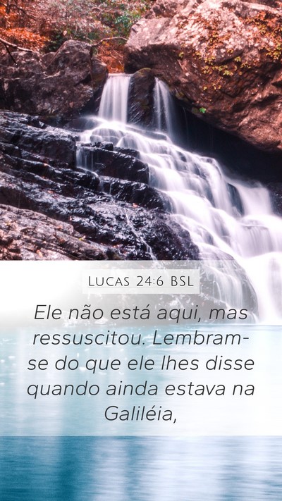 Lucas 24:6 BSL Bible Verse Image