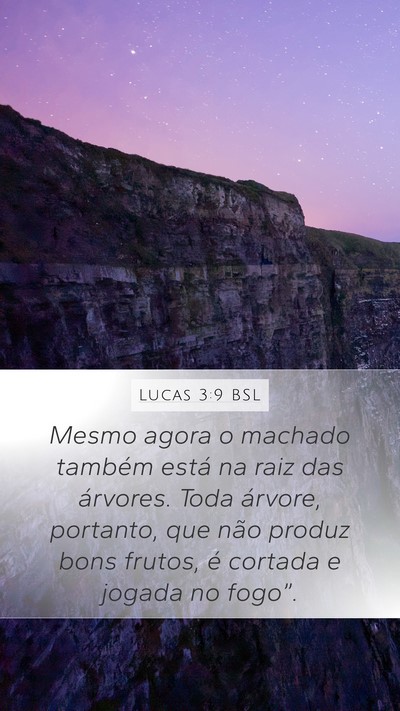 Lucas 3:9 BSL Bible Verse Image