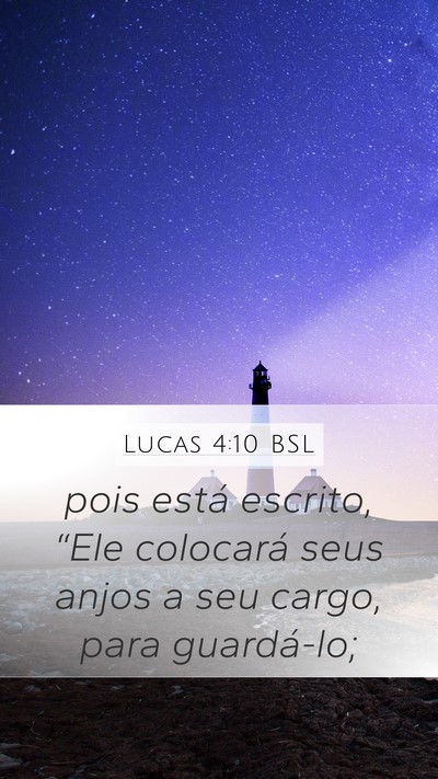 Lucas 4:10 BSL Bible Verse Image