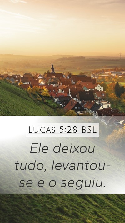 Lucas 5:28 BSL Bible Verse Image