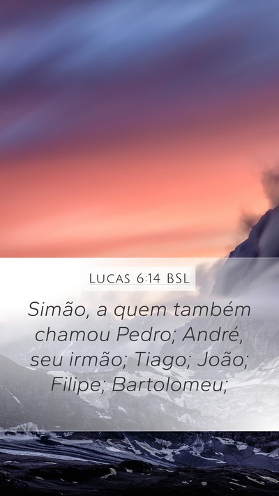 Lucas 6:14 BSL Bible Verse Image