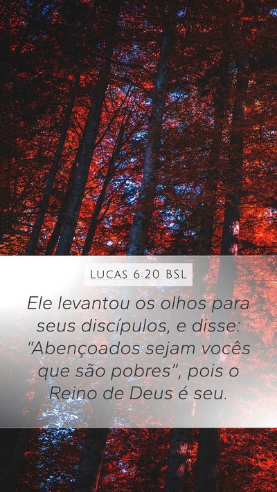 Lucas 6:20 BSL Bible Verse Image