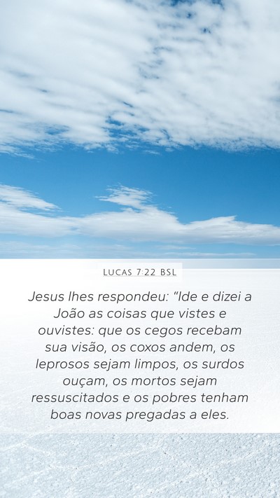 Lucas 7:22 BSL Bible Verse Image