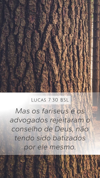 Lucas 7:30 BSL Bible Verse Image