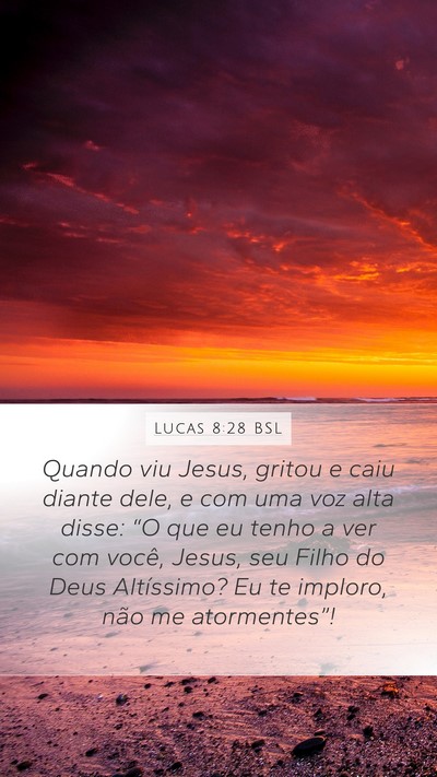 Lucas 8:28 BSL Bible Verse Image