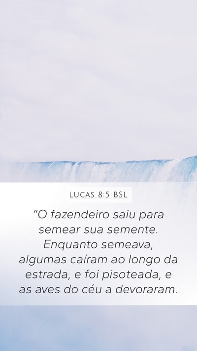 Lucas 8:5 BSL Bible Verse Image