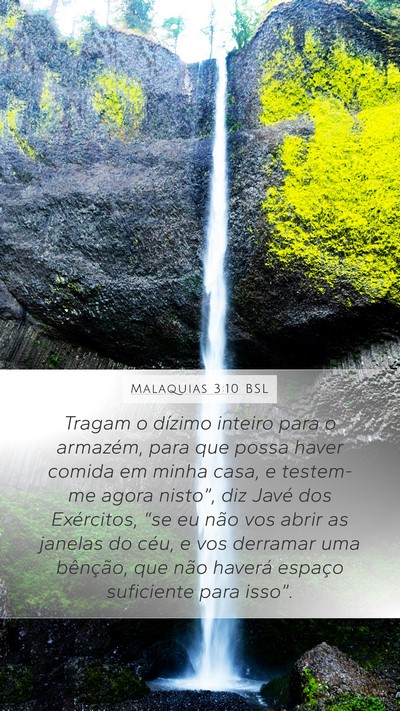 Malaquias 3:10 BSL Bible Verse Image