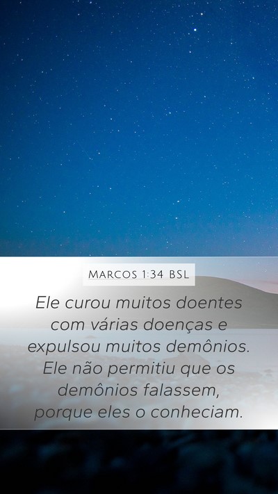 Marcos 1:34 BSL Bible Verse Image
