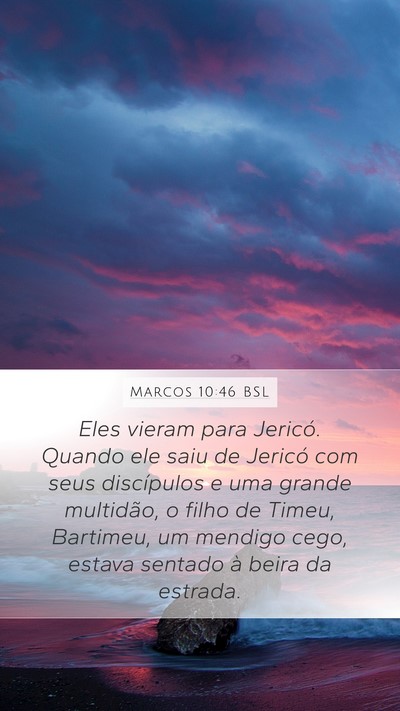 Marcos 10:46 BSL Bible Verse Image
