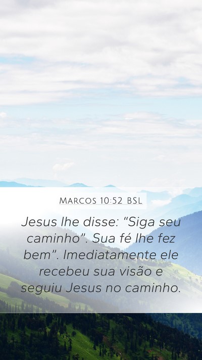 Marcos 10:52 BSL Bible Verse Image