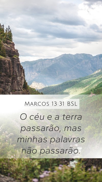 Marcos 13:31 BSL Bible Verse Image