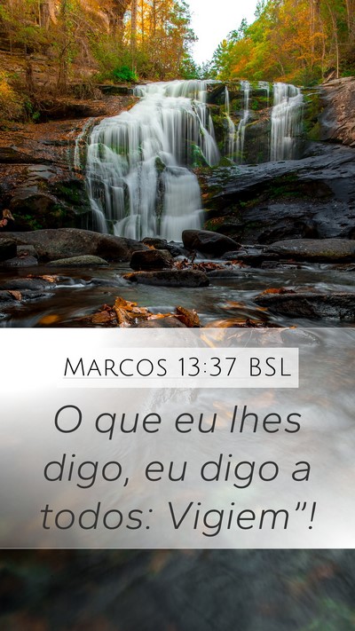 Marcos 13:37 BSL Bible Verse Image