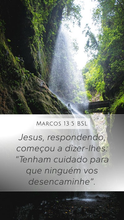 Marcos 13:5 BSL Bible Verse Image