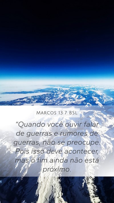 Marcos 13:7 BSL Bible Verse Image