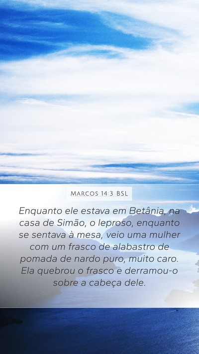 Marcos 14:3 BSL Bible Verse Image