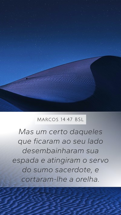 Marcos 14:47 BSL Bible Verse Image