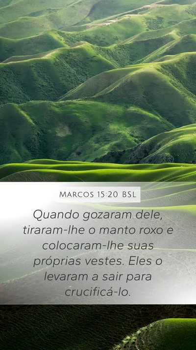 Marcos 15:20 BSL Bible Verse Image