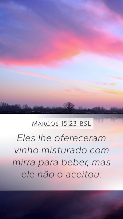 Marcos 15:23 BSL Bible Verse Image