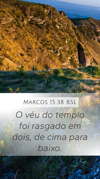 Marcos 15:38 BSL Bible Verse Image