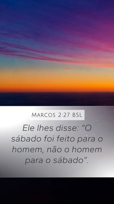 Marcos 2:27 BSL Bible Verse Image