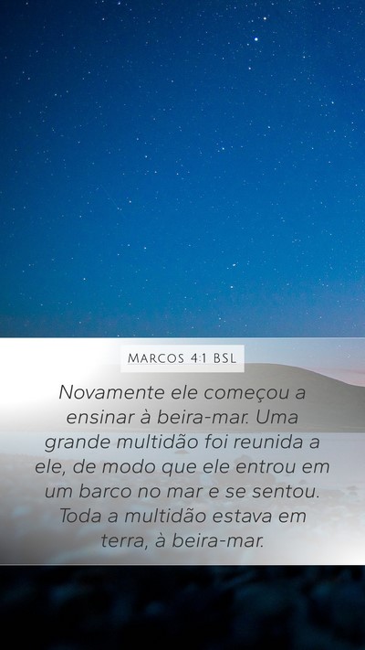Marcos 4:1 BSL Bible Verse Image