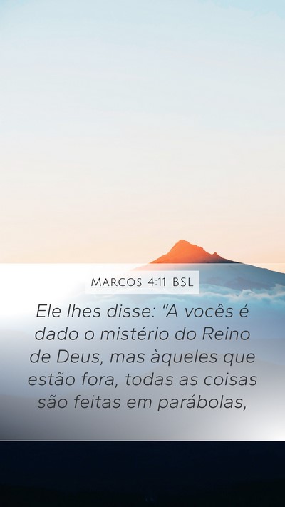 Marcos 4:11 BSL Bible Verse Image