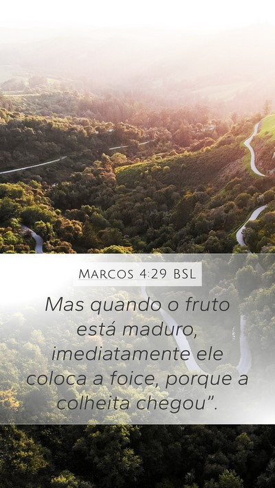 Marcos 4:29 BSL Bible Verse Image