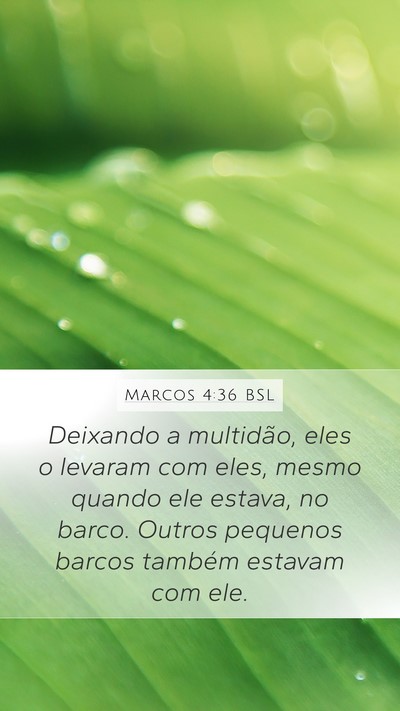 Marcos 4:36 BSL Bible Verse Image
