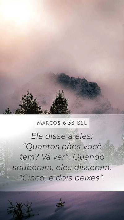 Marcos 6:38 BSL Bible Verse Image