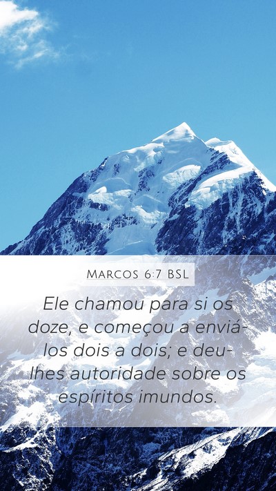 Marcos 6:7 BSL Bible Verse Image