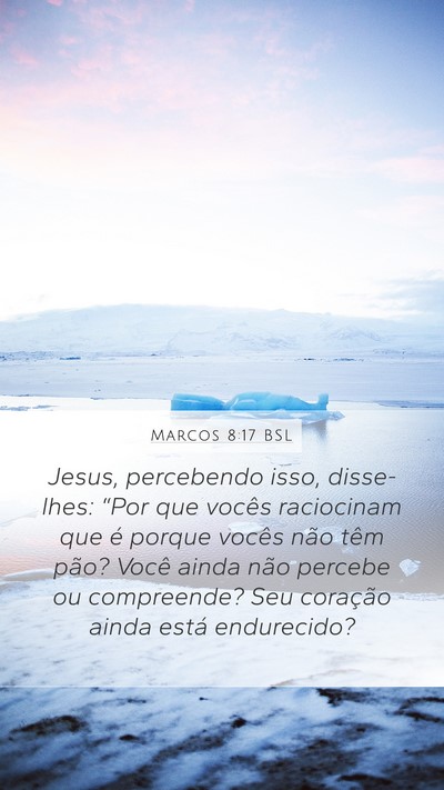 Marcos 8:17 BSL Bible Verse Image