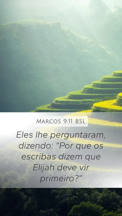 Marcos 9:11 BSL Bible Verse Image