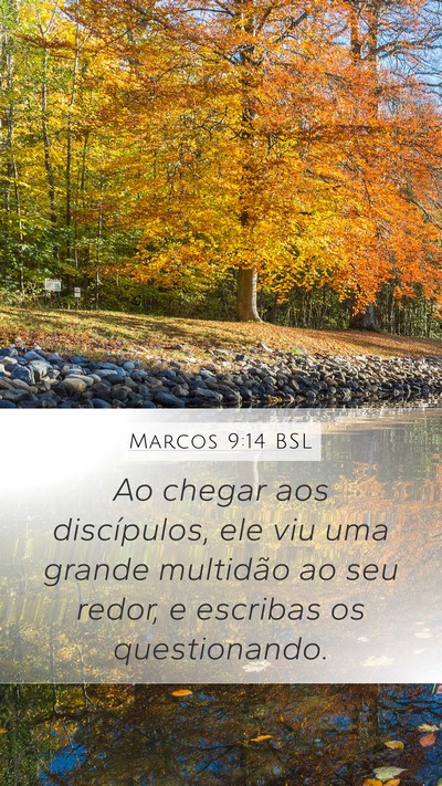 Marcos 9:14 BSL Bible Verse Image