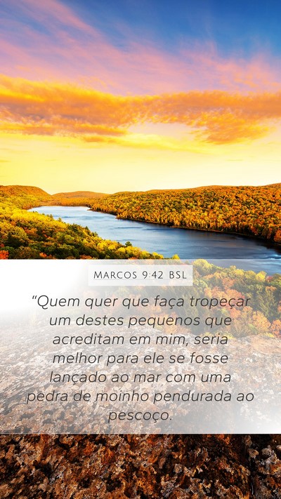 Marcos 9:42 BSL Bible Verse Image