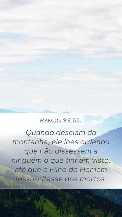 Marcos 9:9 BSL Bible Verse Image