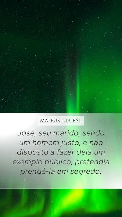 Mateus 1:19 BSL Bible Verse Image