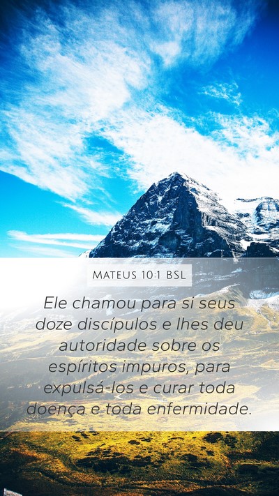 Mateus 10:1 BSL Bible Verse Image