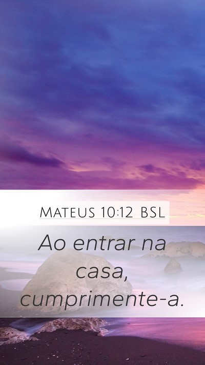 Mateus 10:12 BSL Bible Verse Image