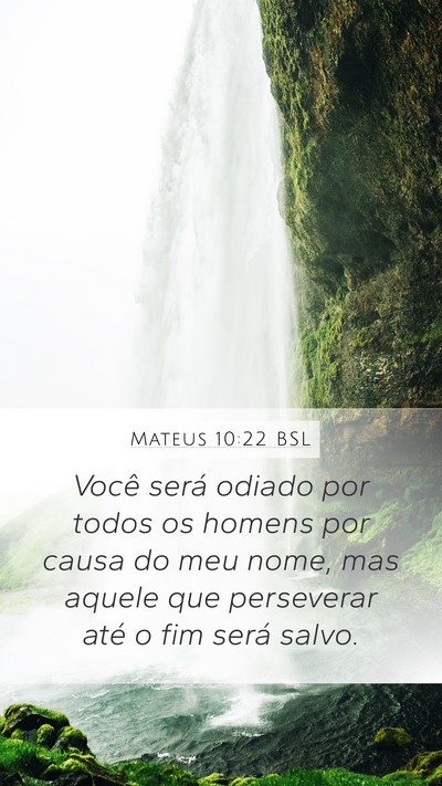 Mateus 10:22 BSL Bible Verse Image